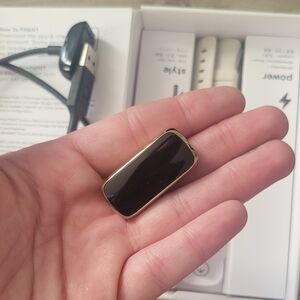 Fitbit Black and Gold Wearable Clip